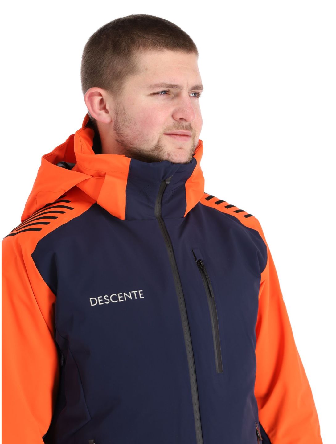 Descente, Paddy veste de ski hommes Dark Night bleu, orange 