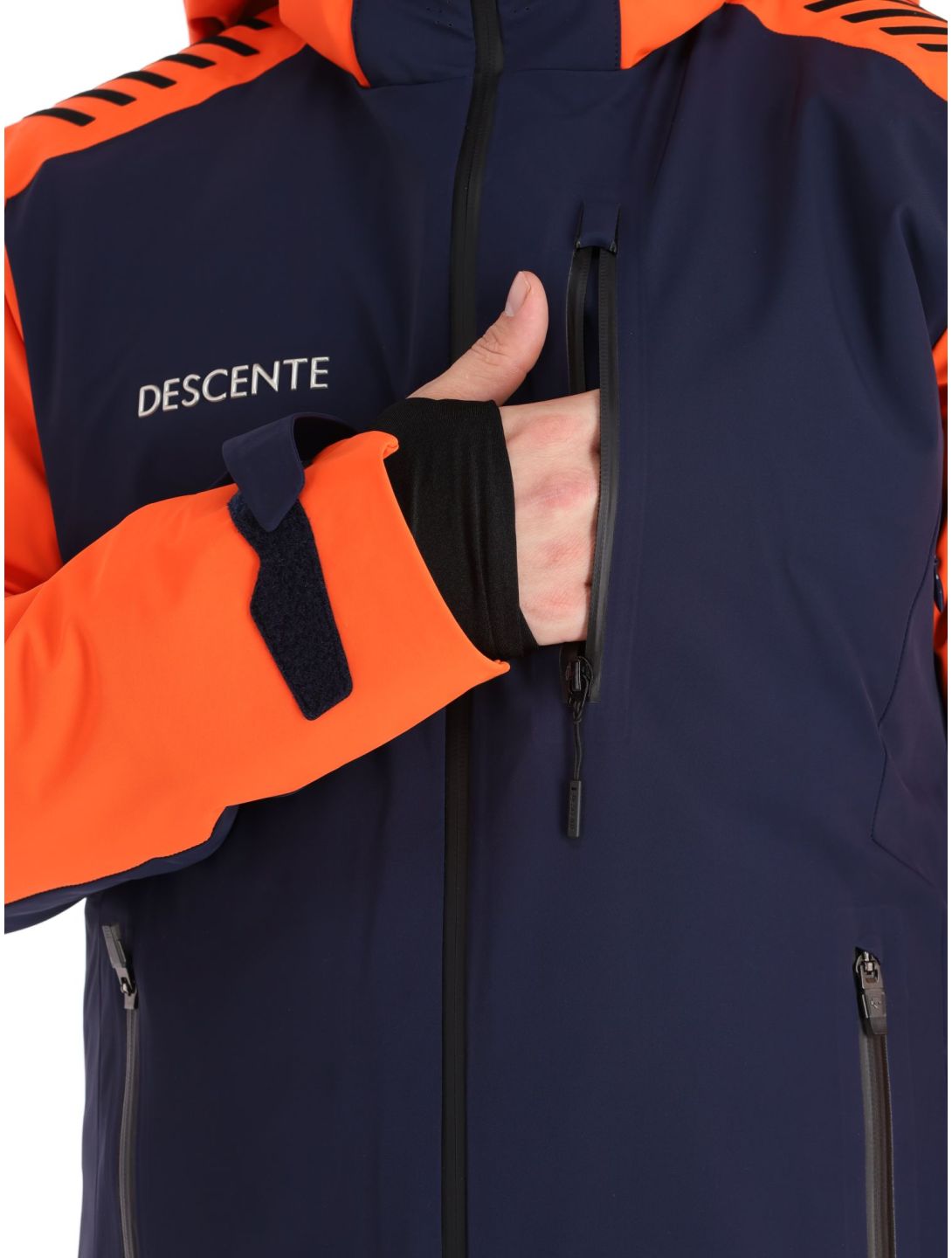 Descente, Paddy veste de ski hommes Dark Night bleu, orange 