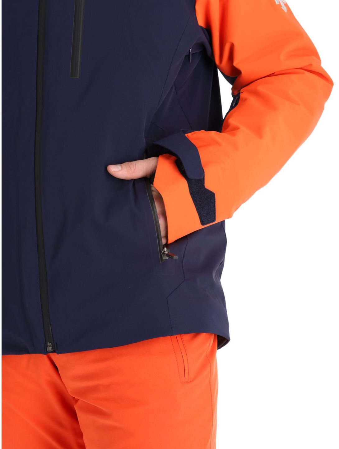 Descente, Paddy veste de ski hommes Dark Night bleu, orange 