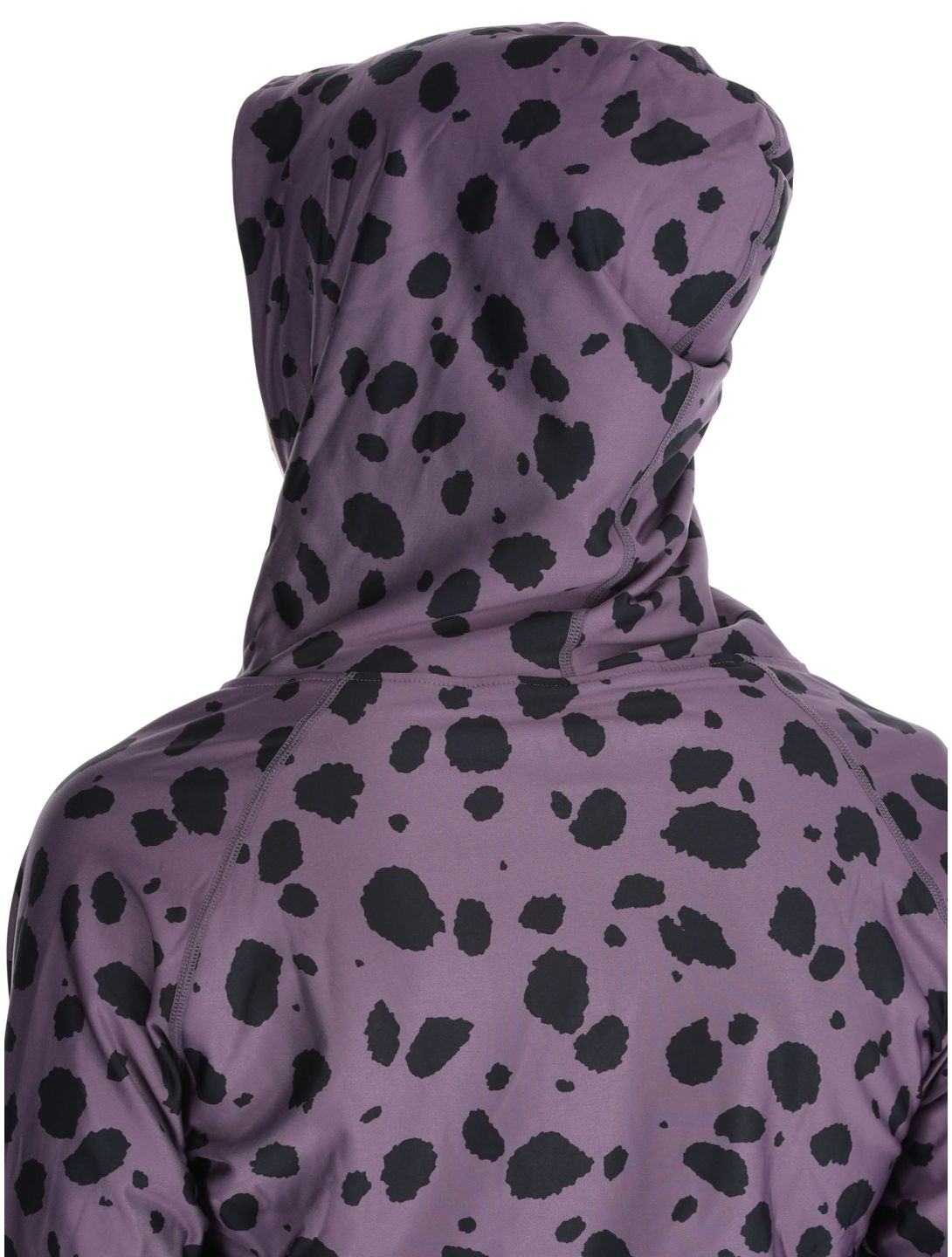 Eivy, Icecold Hood chemise thermo femmes Purple Cheetah noir, violet 