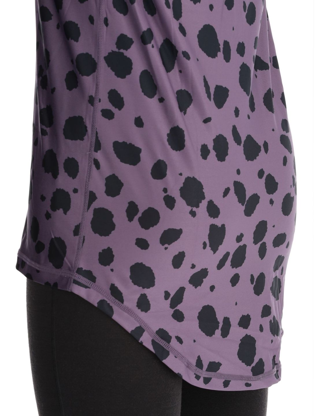 Eivy, Icecold Hood chemise thermo femmes Purple Cheetah noir, violet 