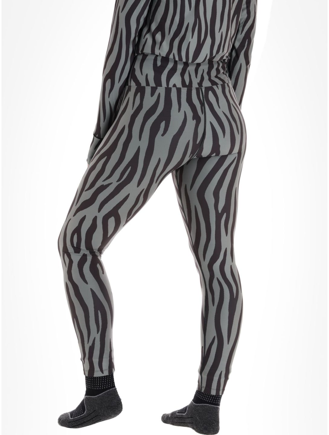 Eivy, Icecold Tights pantalon thermique femmes Zebra Oak gris, noir 