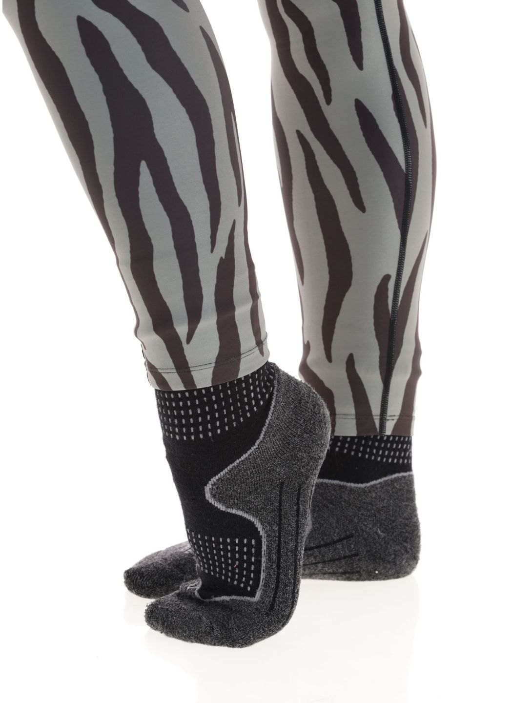 Eivy, Icecold Tights pantalon thermique femmes Zebra Oak gris, noir 