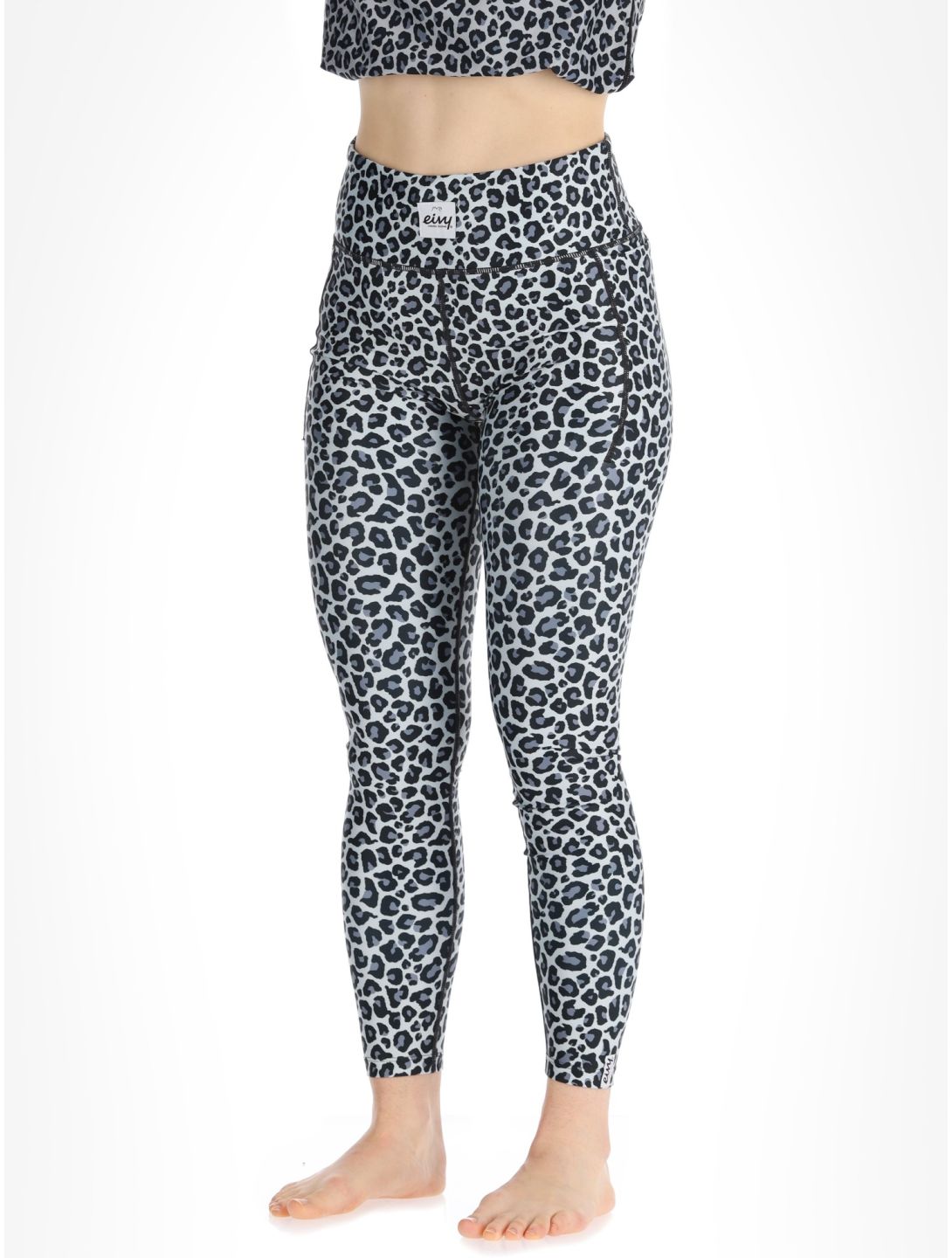 Eivy, Pocket pantalon thermique femmes Snow Leopard blanc 