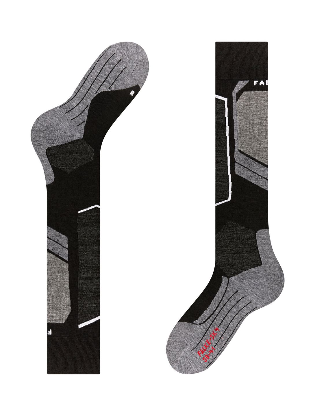 Falke, SK4 Advanced chaussettes de ski hommes Black Mix gris, noir 