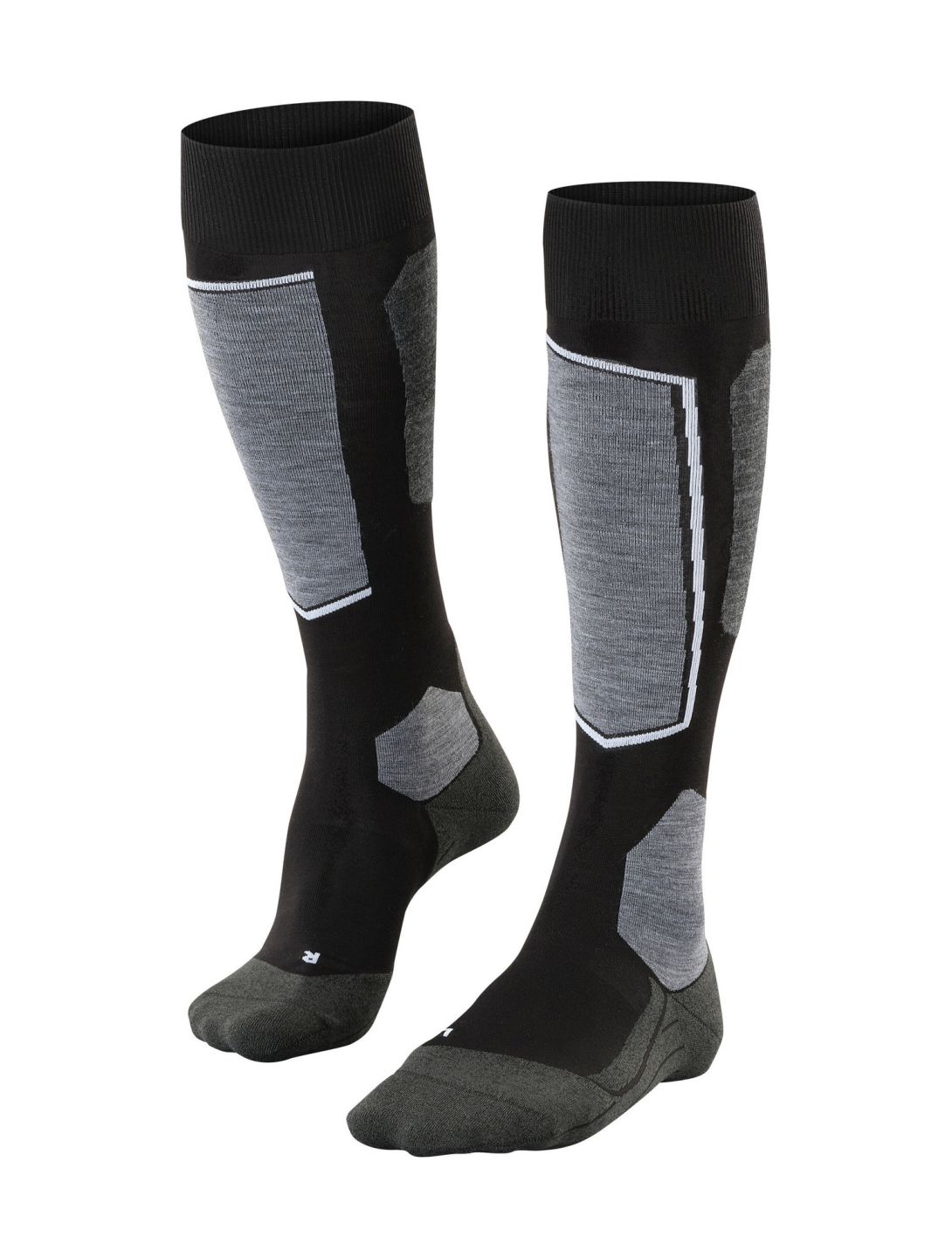 Falke, SK6 Pro chaussettes de ski hommes Black Mix gris, noir 