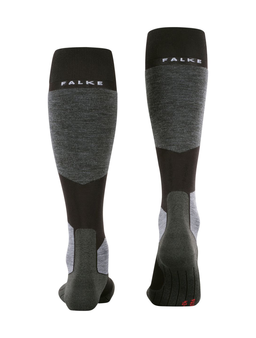 Falke, SK6 Pro chaussettes de ski hommes Black Mix gris, noir 