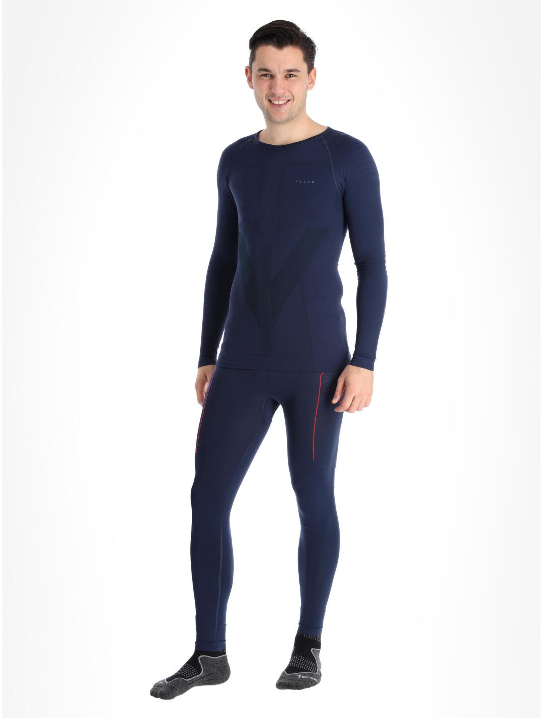 Falke, Longsleeved Shirt Tight chemise thermo hommes Space Blue bleu 