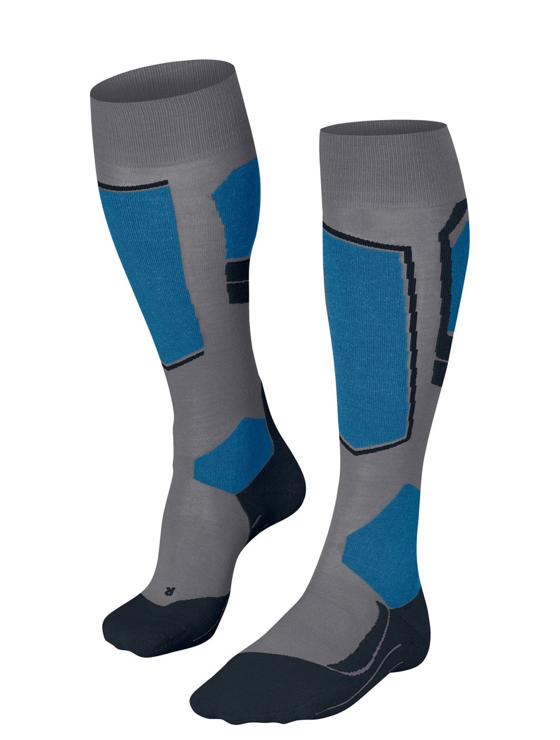 Falke, SK4 Advanced chaussettes de ski hommes M. Grey Melange bleu 