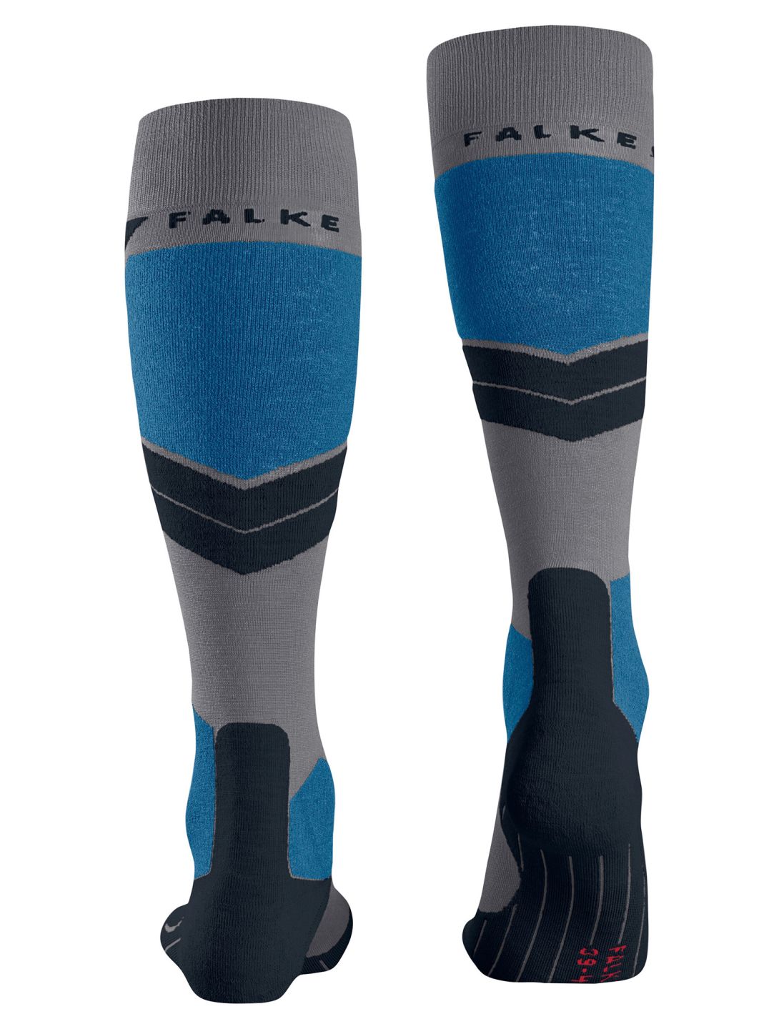 Falke, SK4 Advanced chaussettes de ski hommes M. Grey Melange bleu 