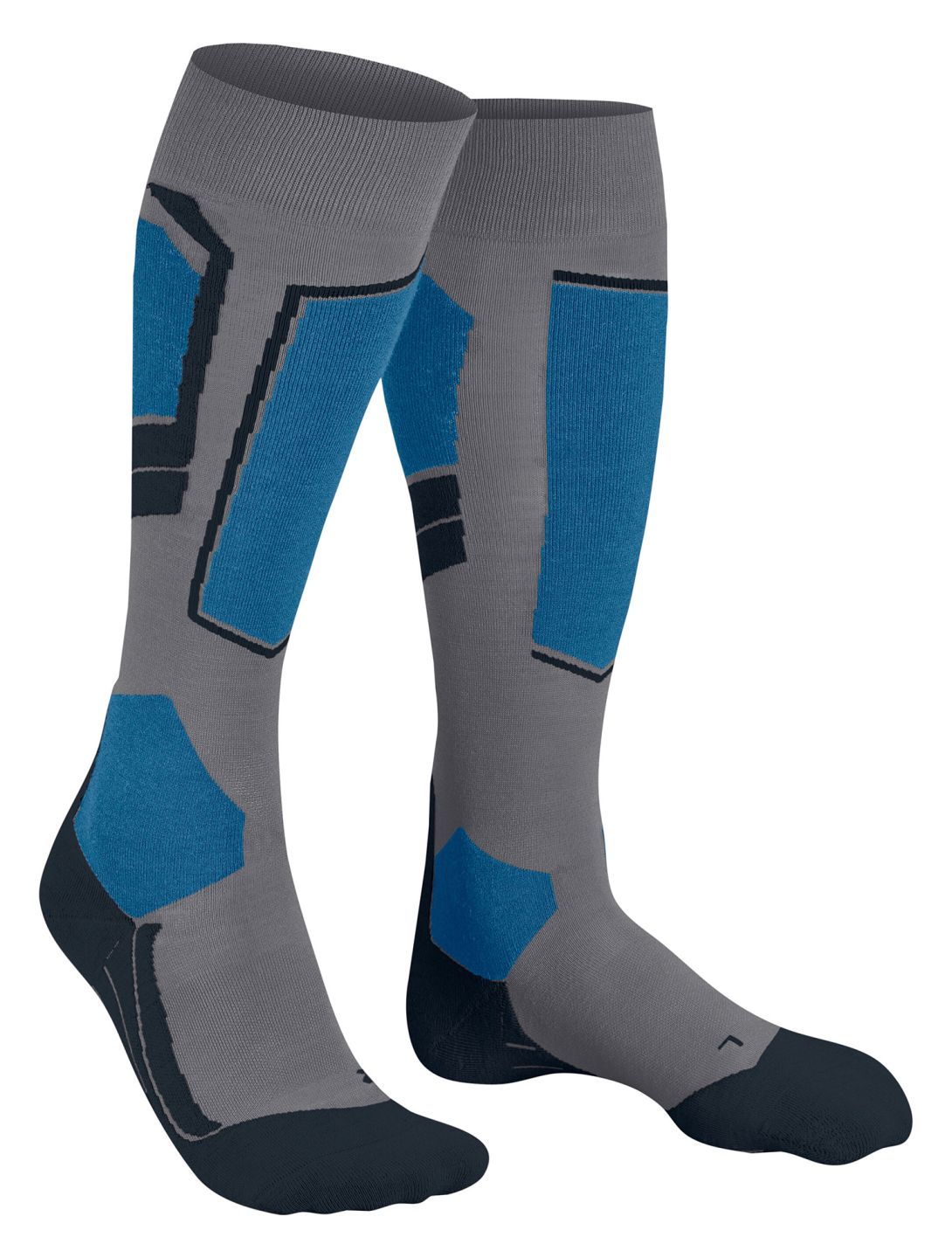 Falke, SK4 Advanced chaussettes de ski hommes M. Grey Melange bleu 