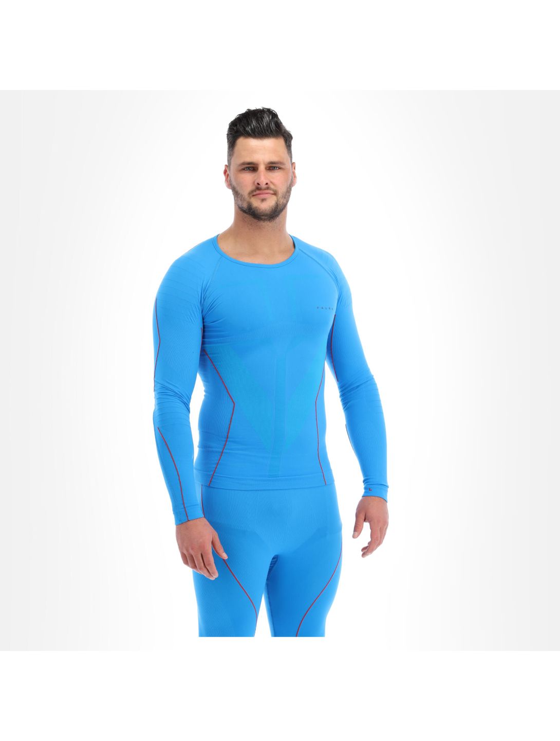 Falke, W Longsl. T M chemise thermo hommes osiris bleu 