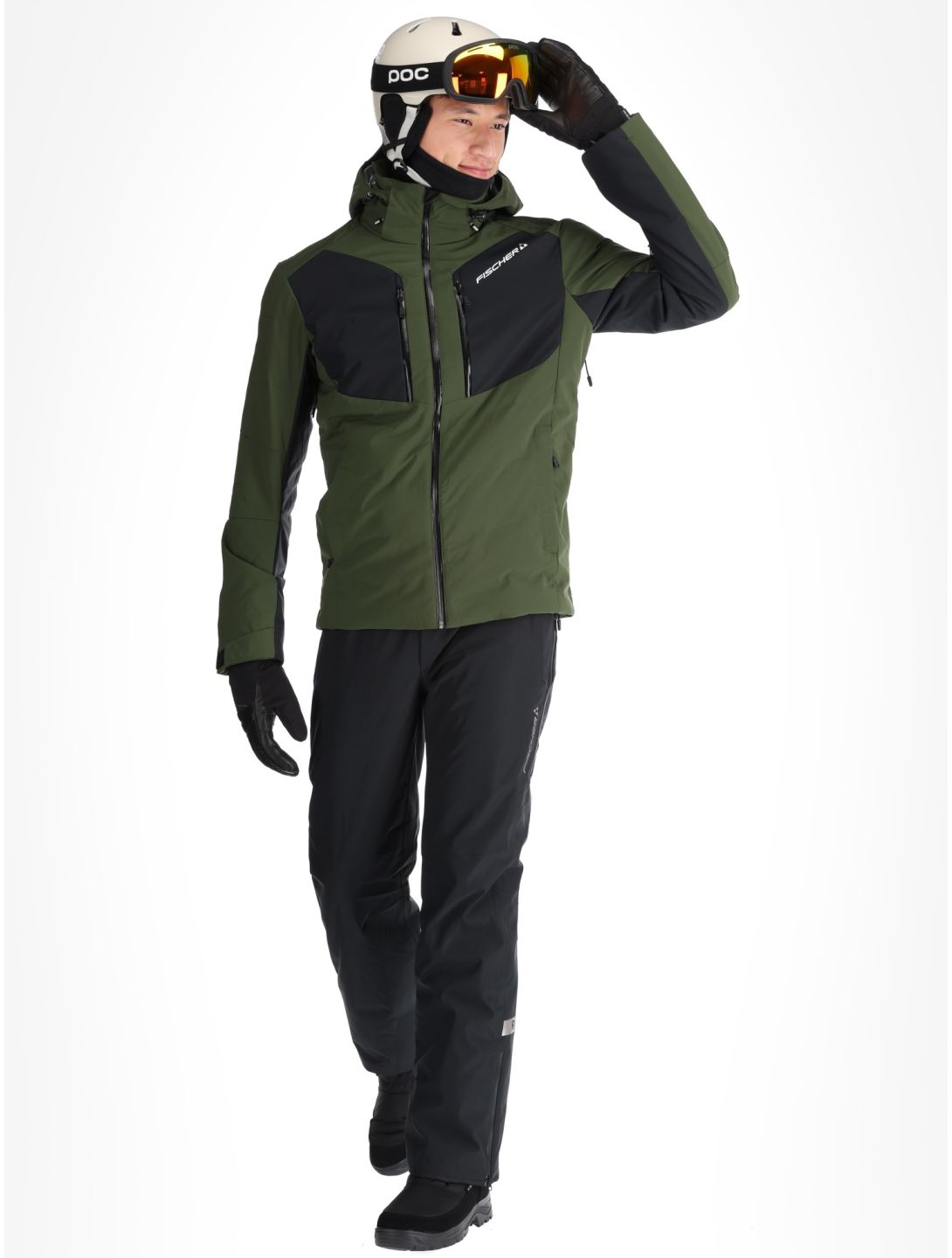 Fischer, Anniversary veste de ski hommes R.Green-R.Green-Black 