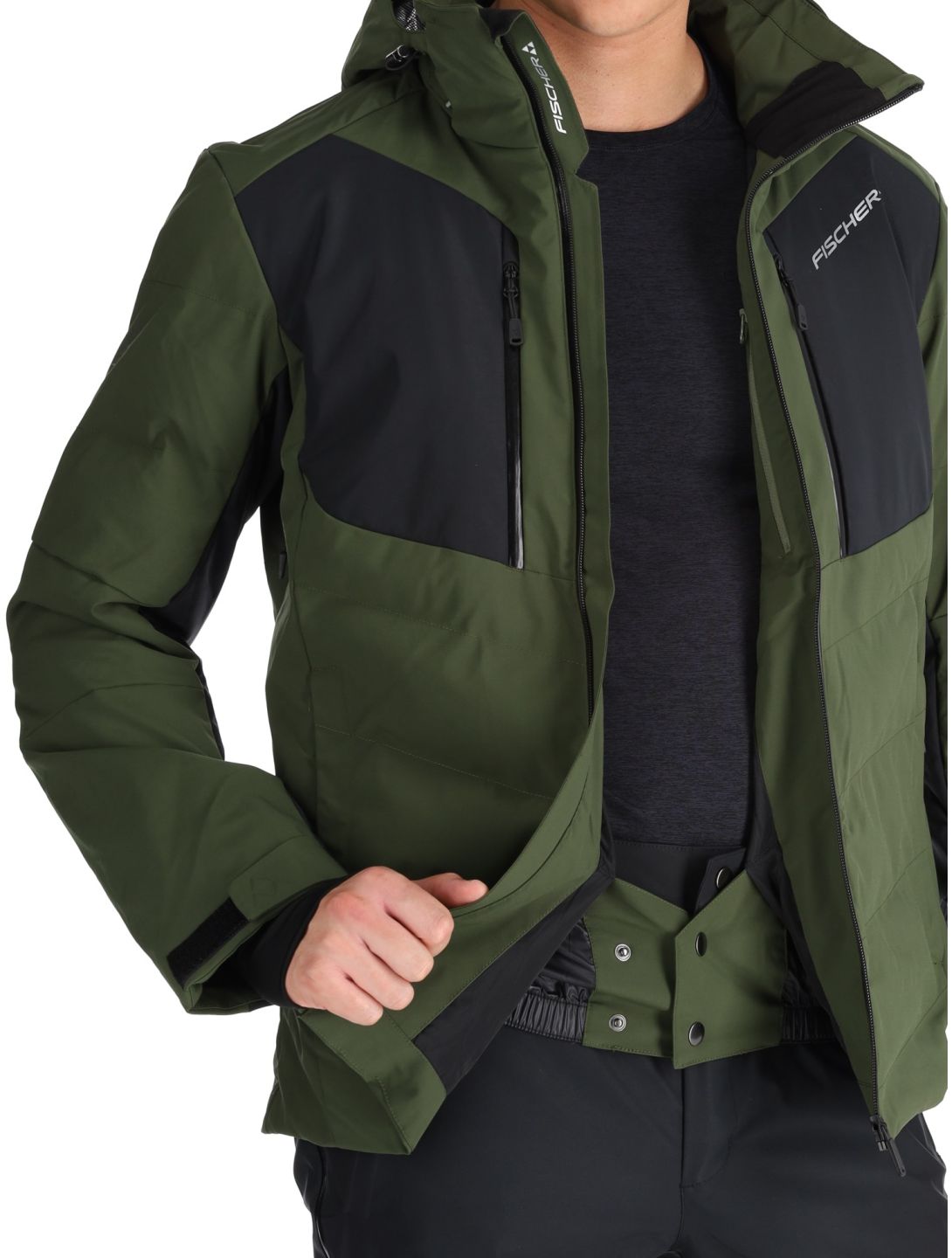 Fischer, Anniversary veste de ski hommes R.Green-R.Green-Black 