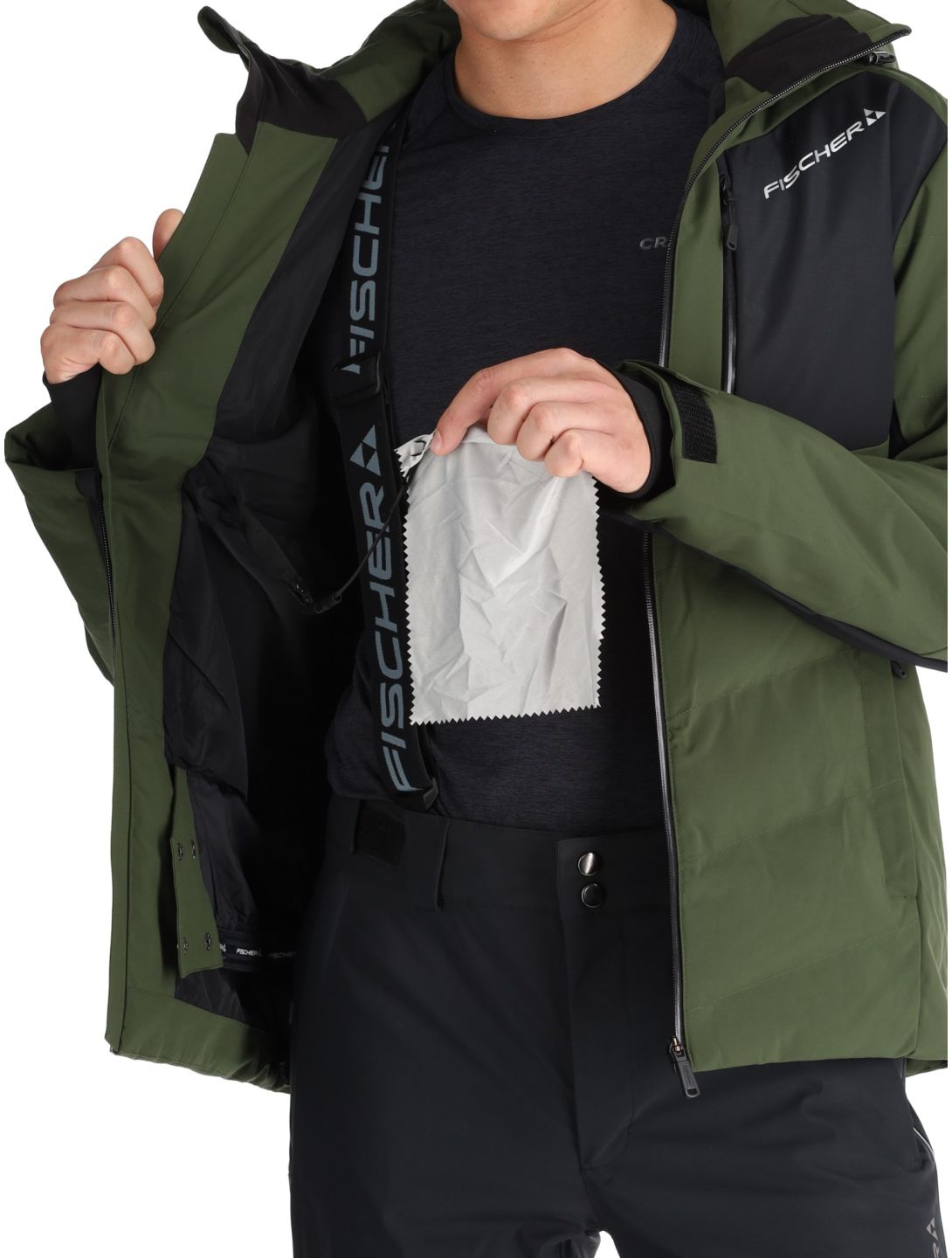 Fischer, Anniversary veste de ski hommes R.Green-R.Green-Black 