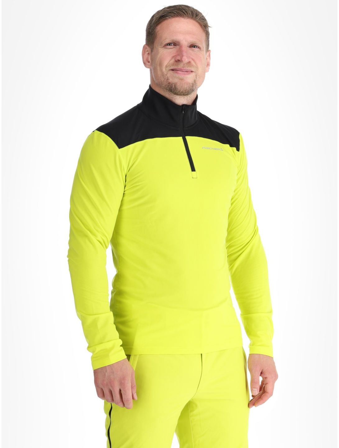 Fischer, Base Pro pull de ski hommes Yellow F-Yellow F-Black 