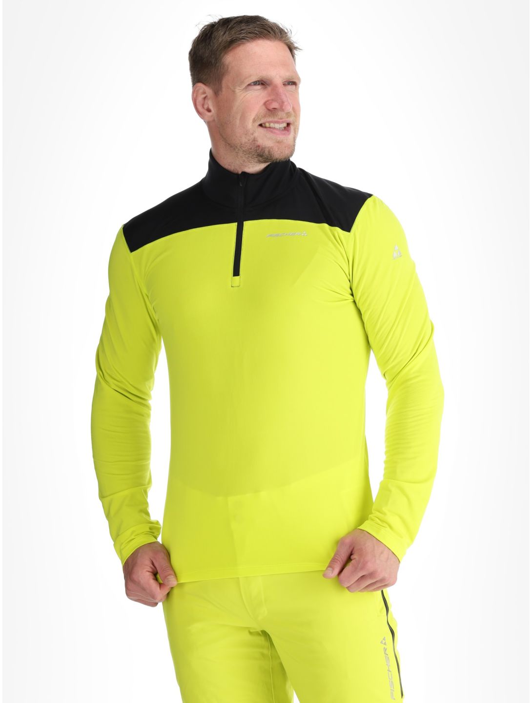 Fischer, Base Pro pull de ski hommes Yellow F-Yellow F-Black 