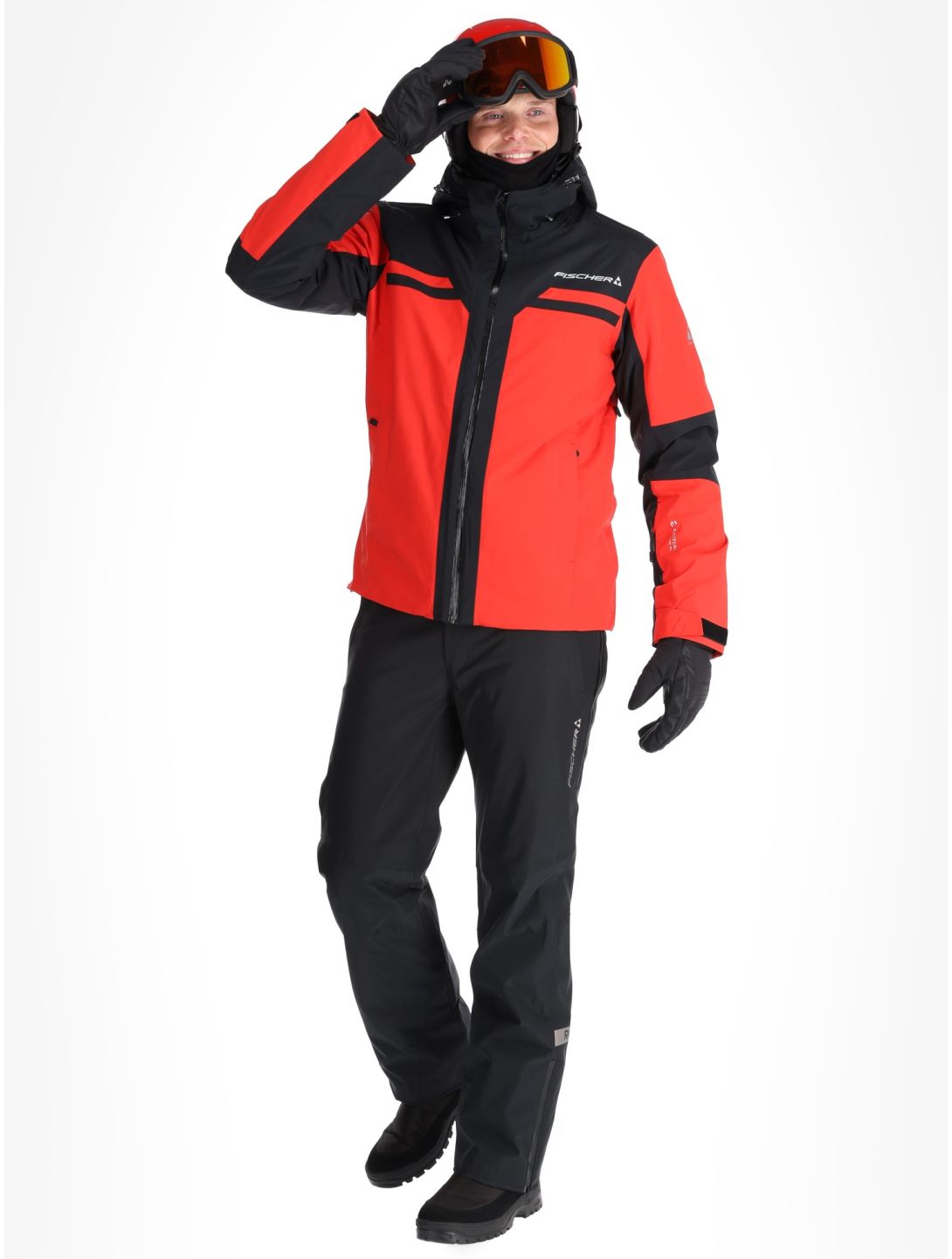 Fischer, Cascade veste de ski hommes C.Red-C.Red-Black 