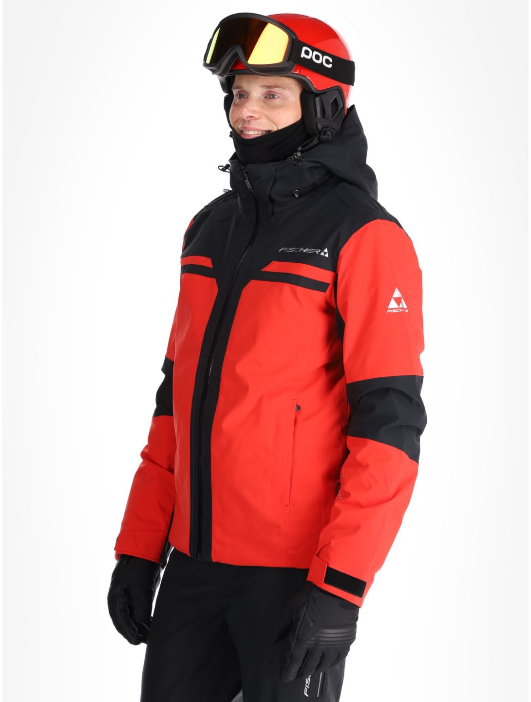 Fischer, Cascade veste de ski hommes C.Red-C.Red-Black 