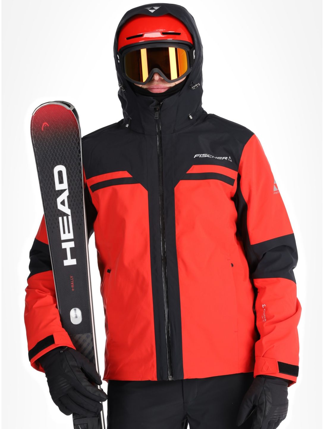 Fischer, Cascade veste de ski hommes C.Red-C.Red-Black 