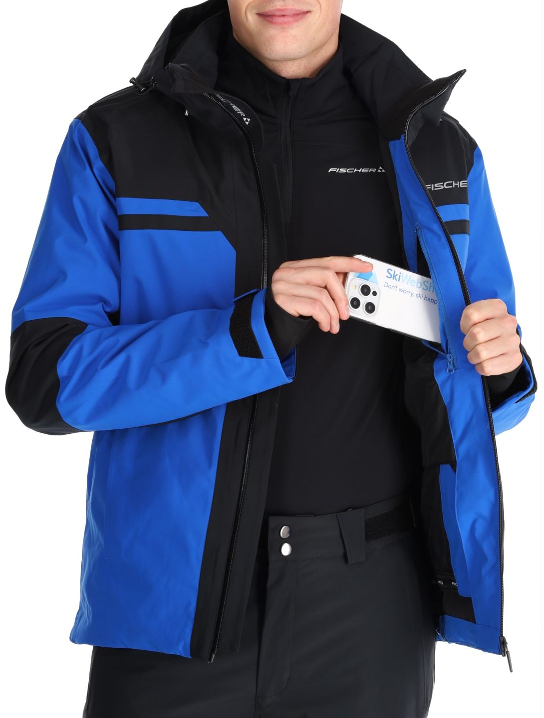 Fischer, Cascade veste de ski hommes O.Blue-O.Blue-Black 