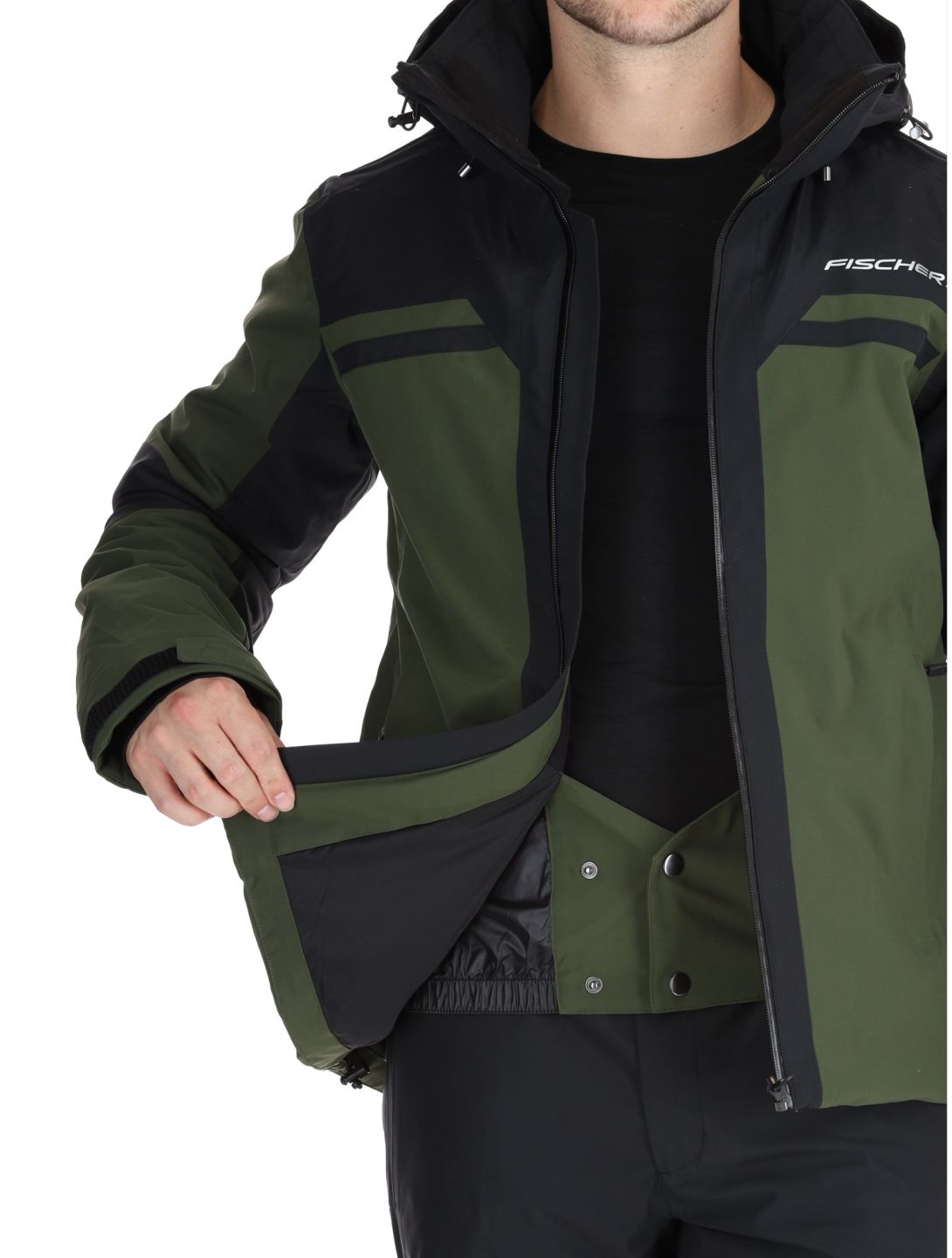 Fischer, Cascade veste de ski hommes R.Green-R.Green-Black 