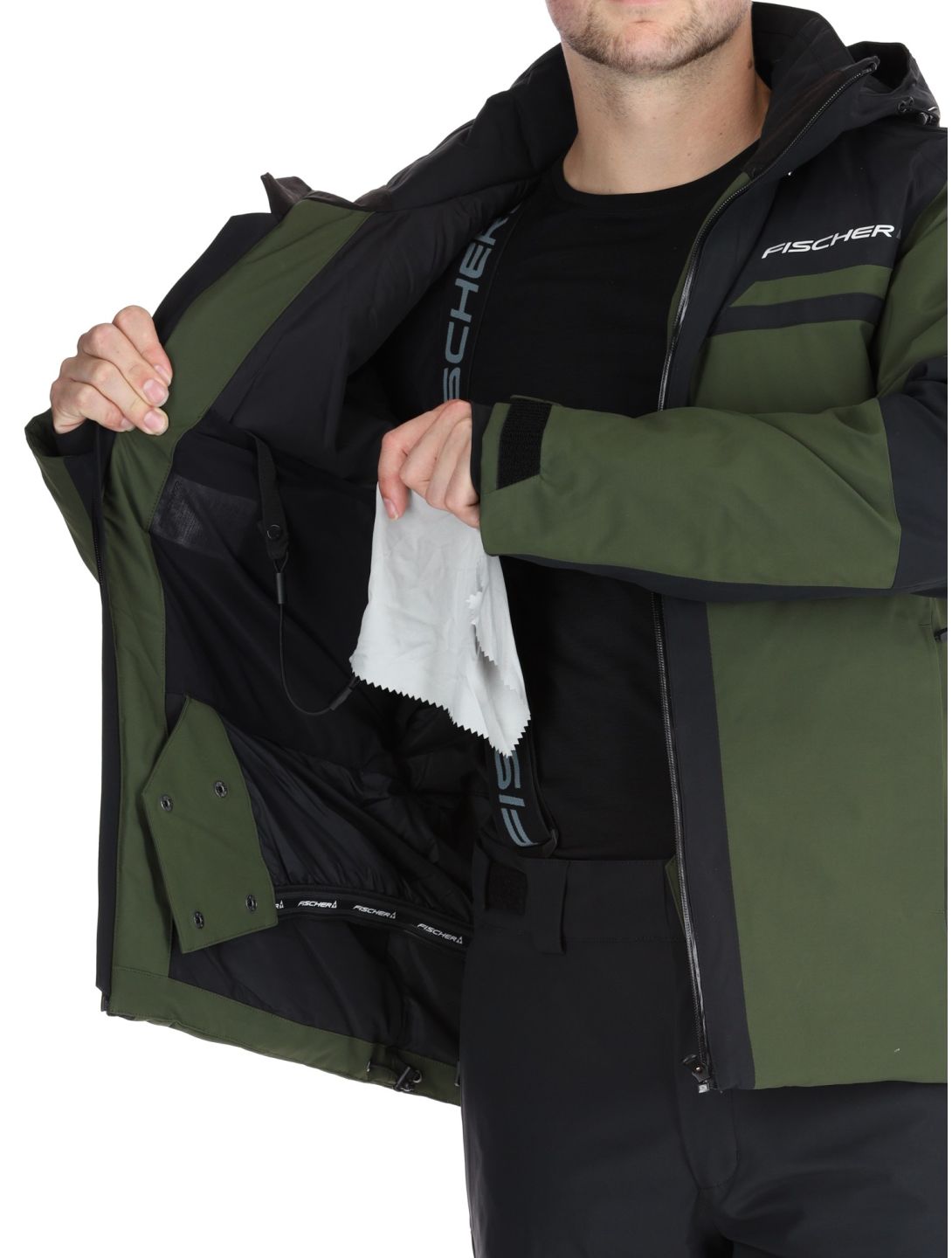 Fischer, Cascade veste de ski hommes R.Green-R.Green-Black 