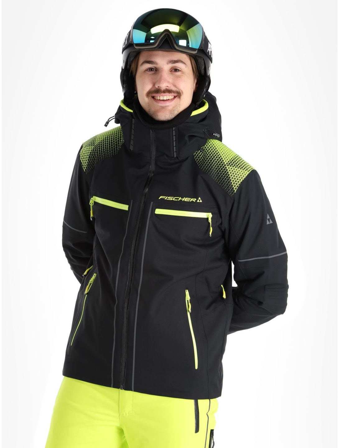 Fischer, RC4 veste de ski hommes Black noir 