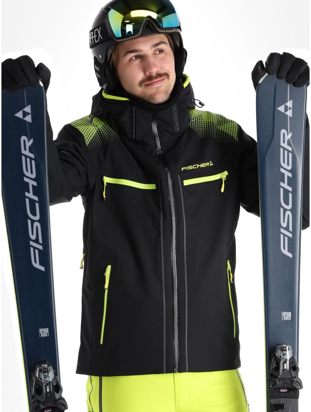 Fischer, RC4 veste de ski hommes Black noir 