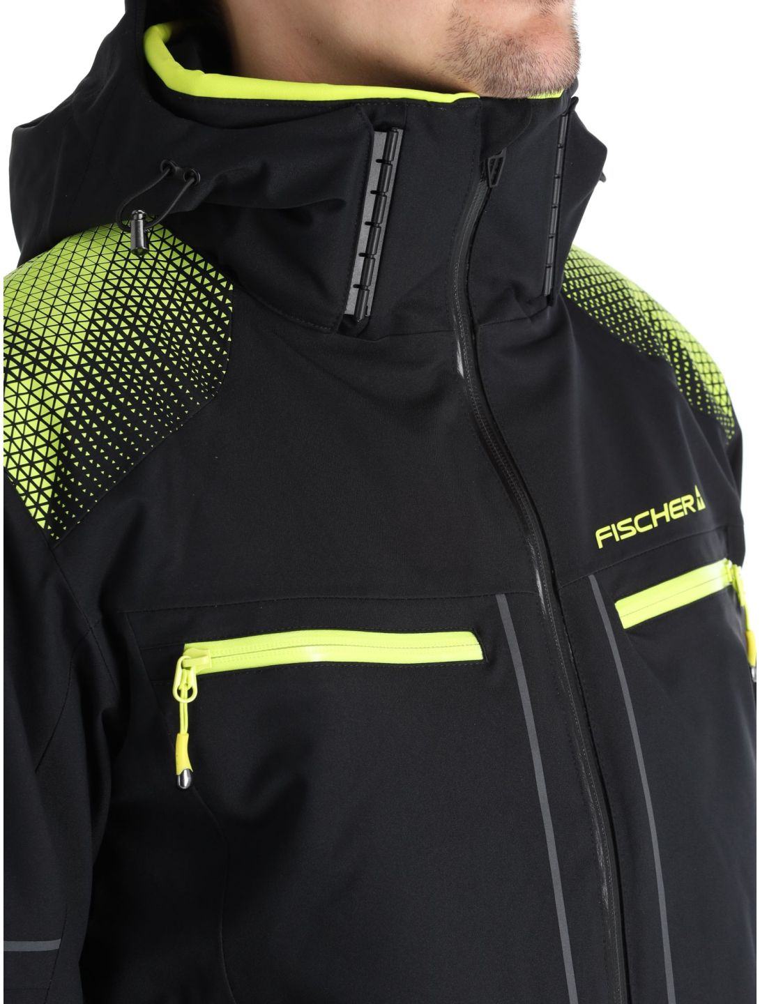 Fischer, RC4 veste de ski hommes Black noir 