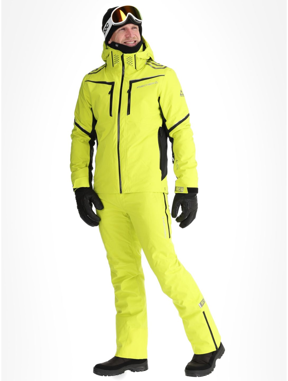 Fischer, RC4 veste de ski hommes Fischer Yellow jaune 