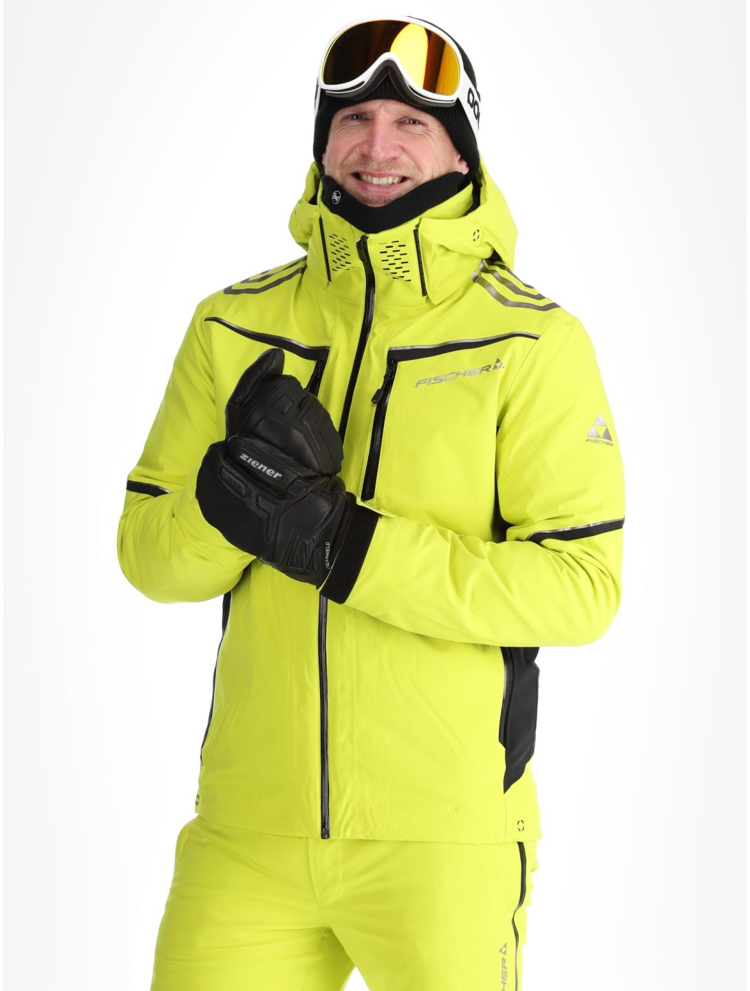 Fischer, RC4 veste de ski hommes Fischer Yellow jaune 