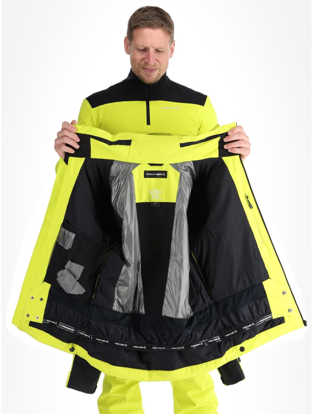 Fischer, RC4 veste de ski hommes Fischer Yellow jaune 