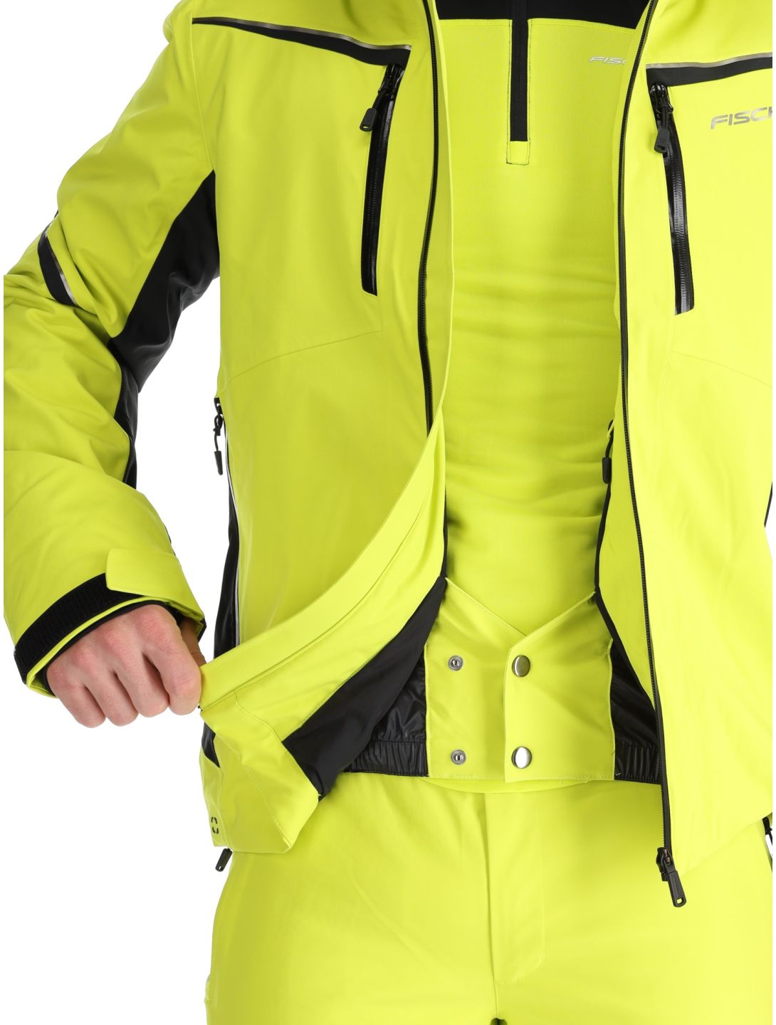 Fischer, RC4 veste de ski hommes Fischer Yellow jaune 