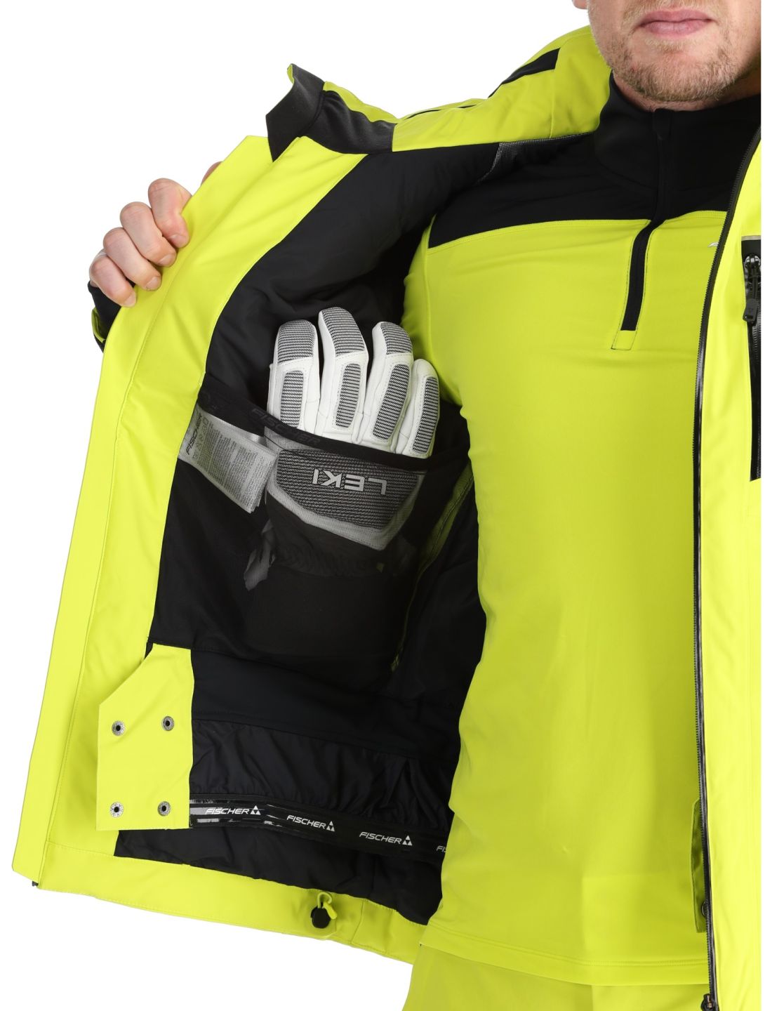 Fischer, RC4 veste de ski hommes Fischer Yellow jaune 