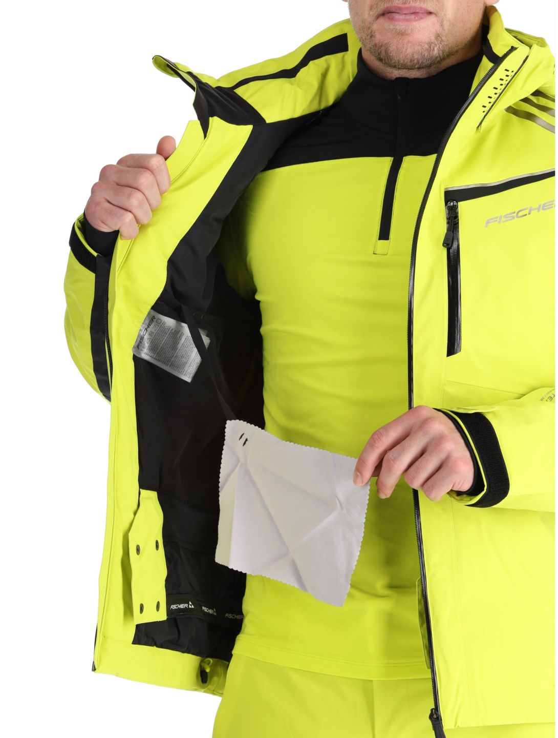 Fischer, RC4 veste de ski hommes Fischer Yellow jaune 