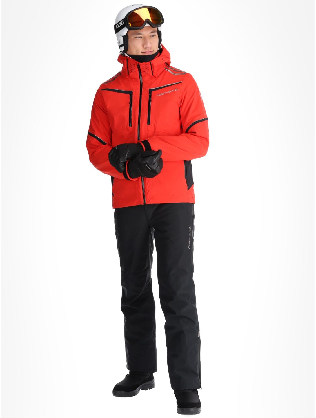 Fischer, RC4 veste de ski hommes Red rouge 