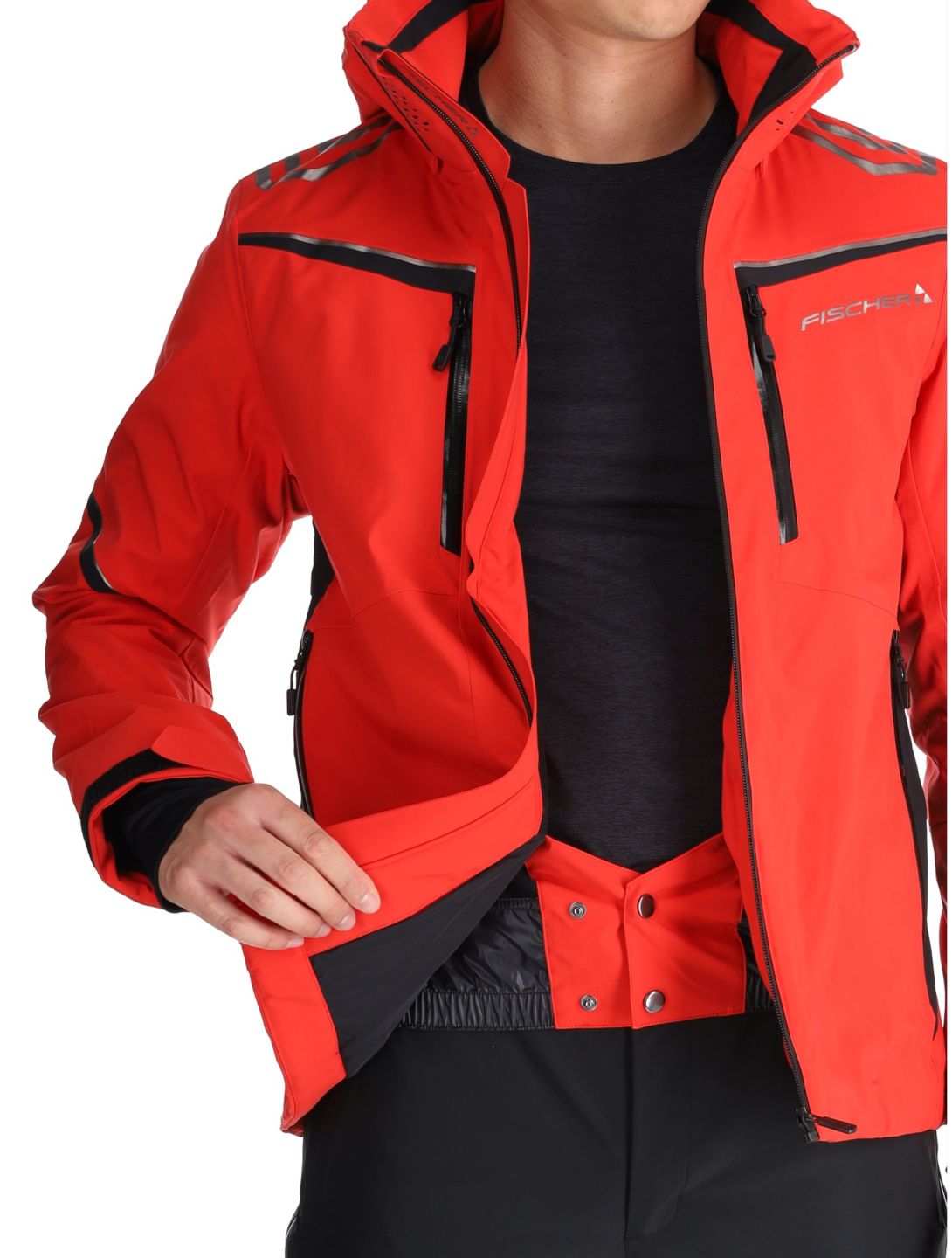 Fischer, RC4 veste de ski hommes Red rouge 