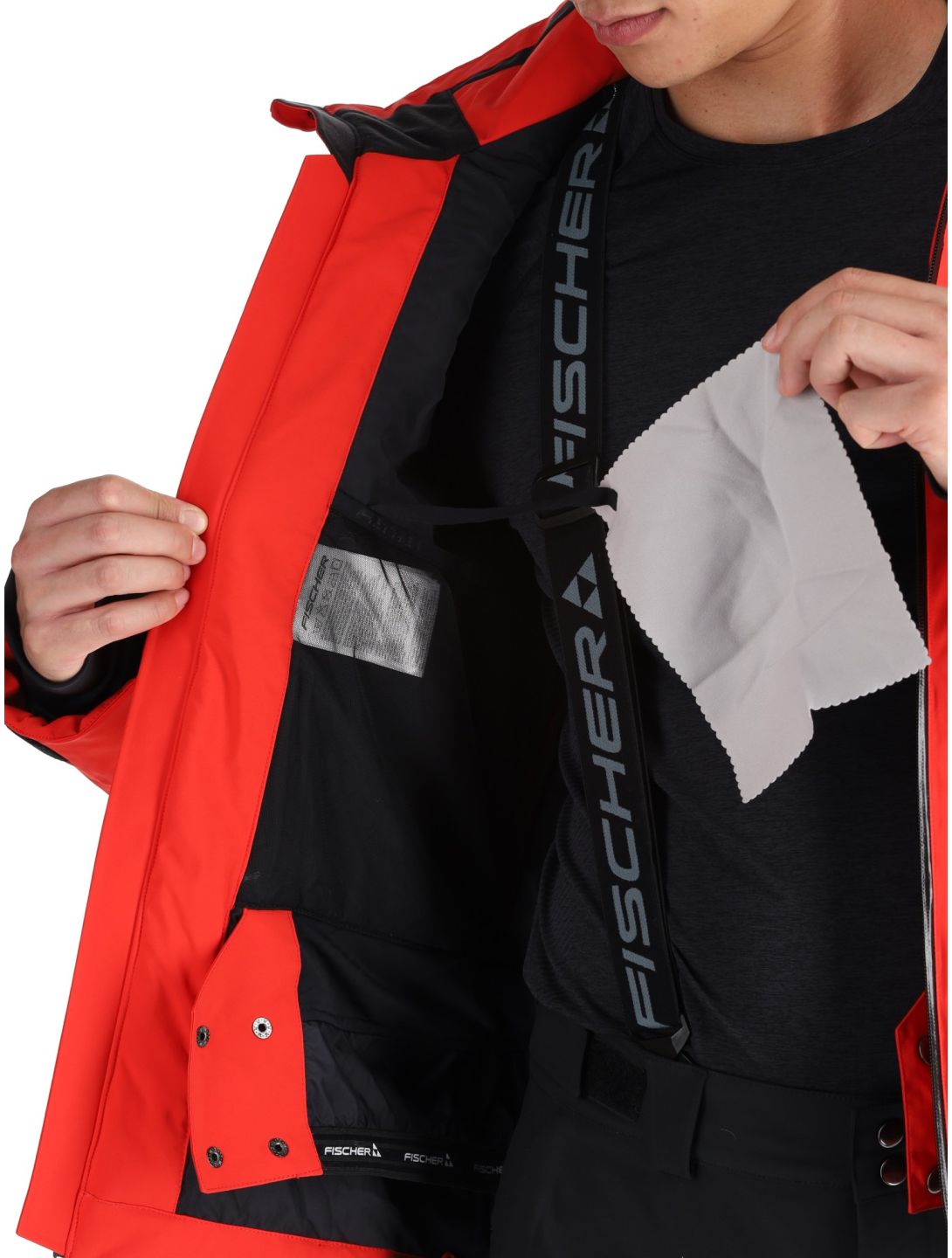 Fischer, RC4 veste de ski hommes Red rouge 