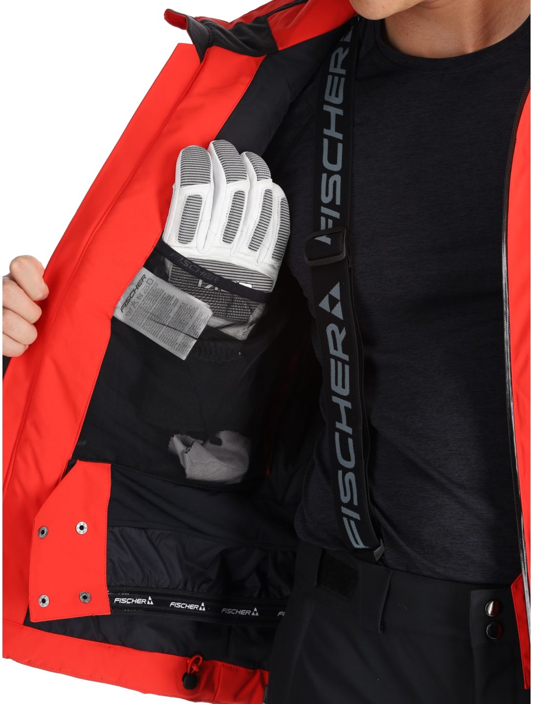 Fischer, RC4 veste de ski hommes Red rouge 