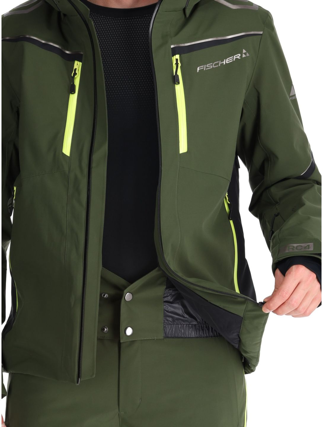 Fischer, RC4 veste de ski hommes Rifle Green vert 