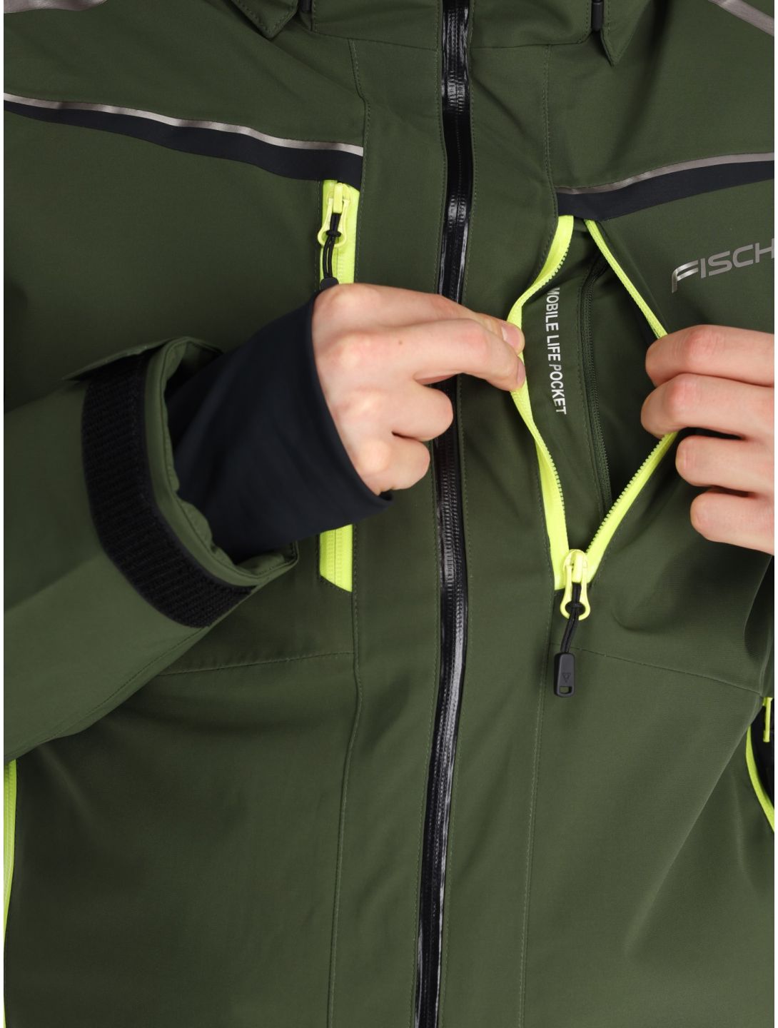 Fischer, RC4 veste de ski hommes Rifle Green vert 