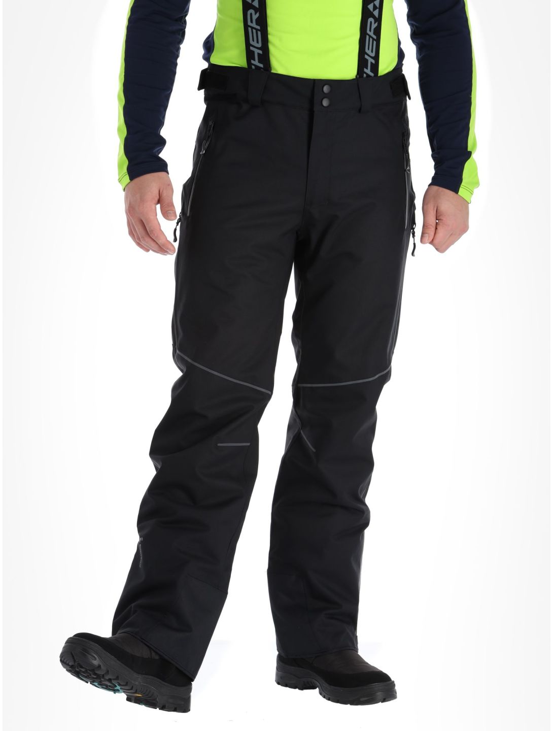 Fischer, RC4 pantalon de ski hommes Black noir 