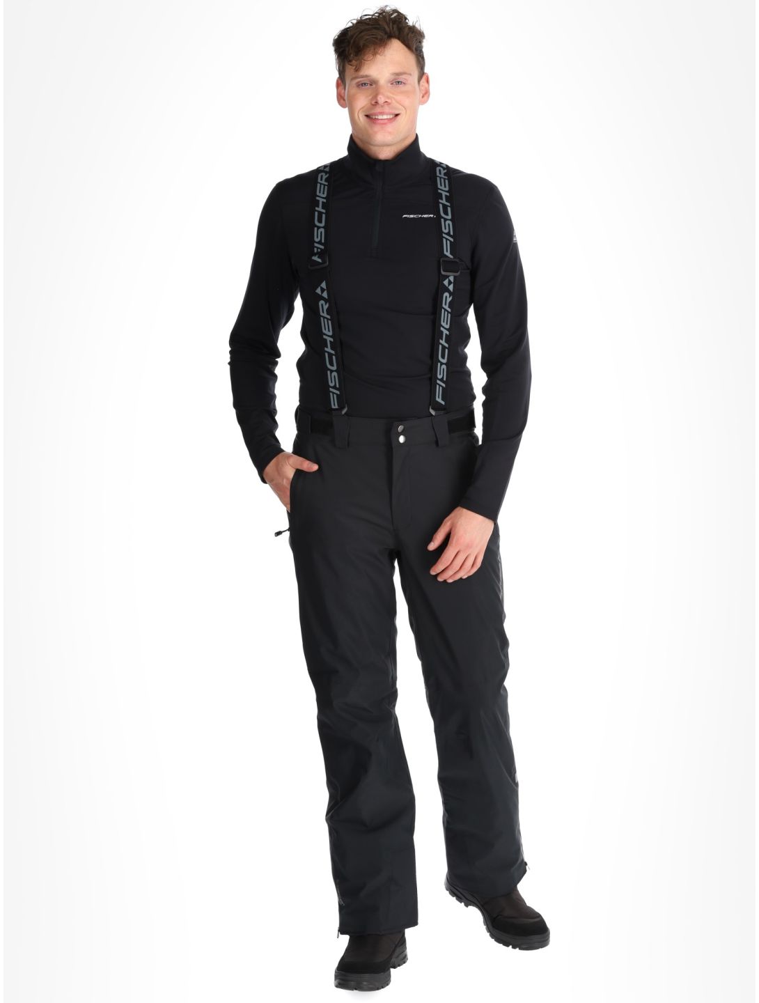 Fischer, RC4 pantalon de ski hommes Black noir 