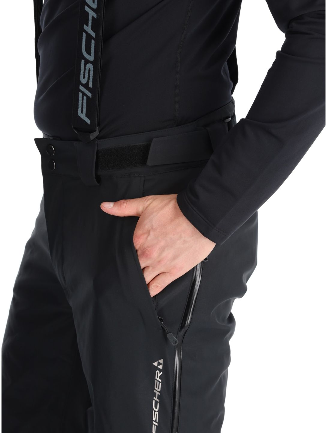 Fischer, RC4 pantalon de ski hommes Black noir 