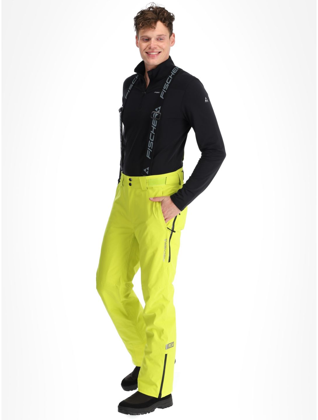 Fischer, RC4 pantalon de ski hommes Fischer Yellow jaune 