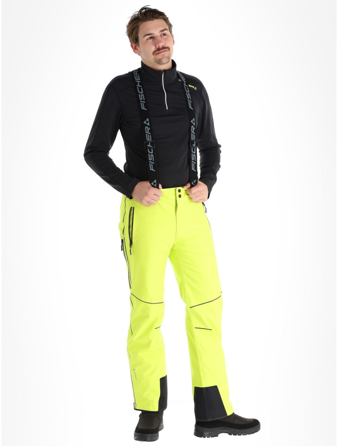 Fischer, RC4 pantalon de ski hommes Yellow jaune 