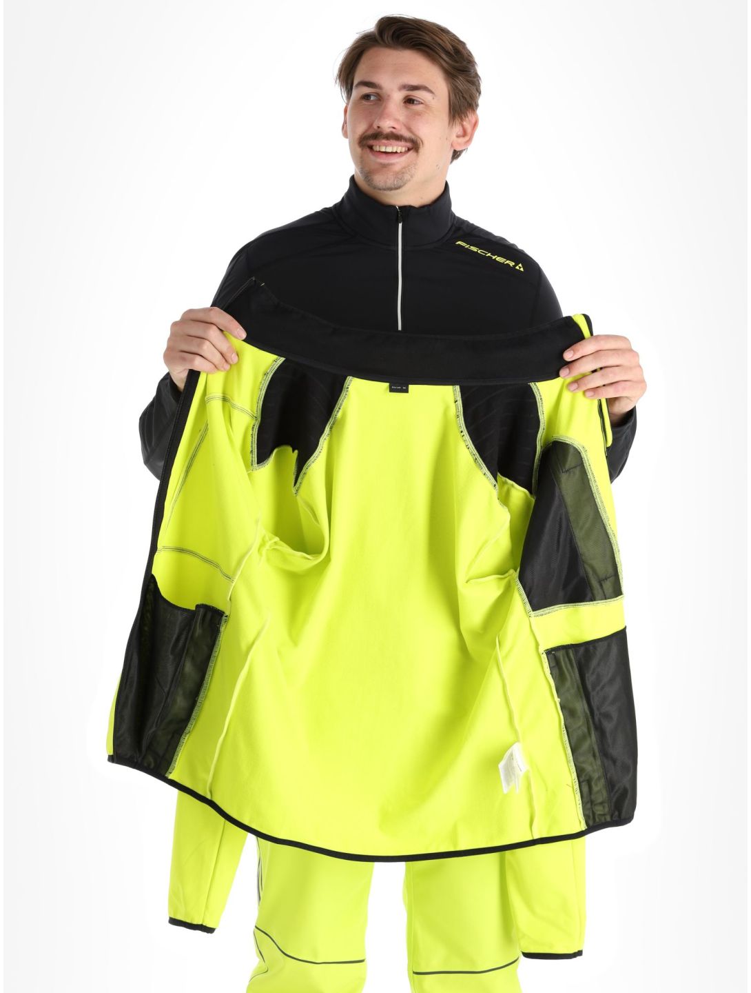 Fischer, Sellrain gilet hommes Yellow jaune 