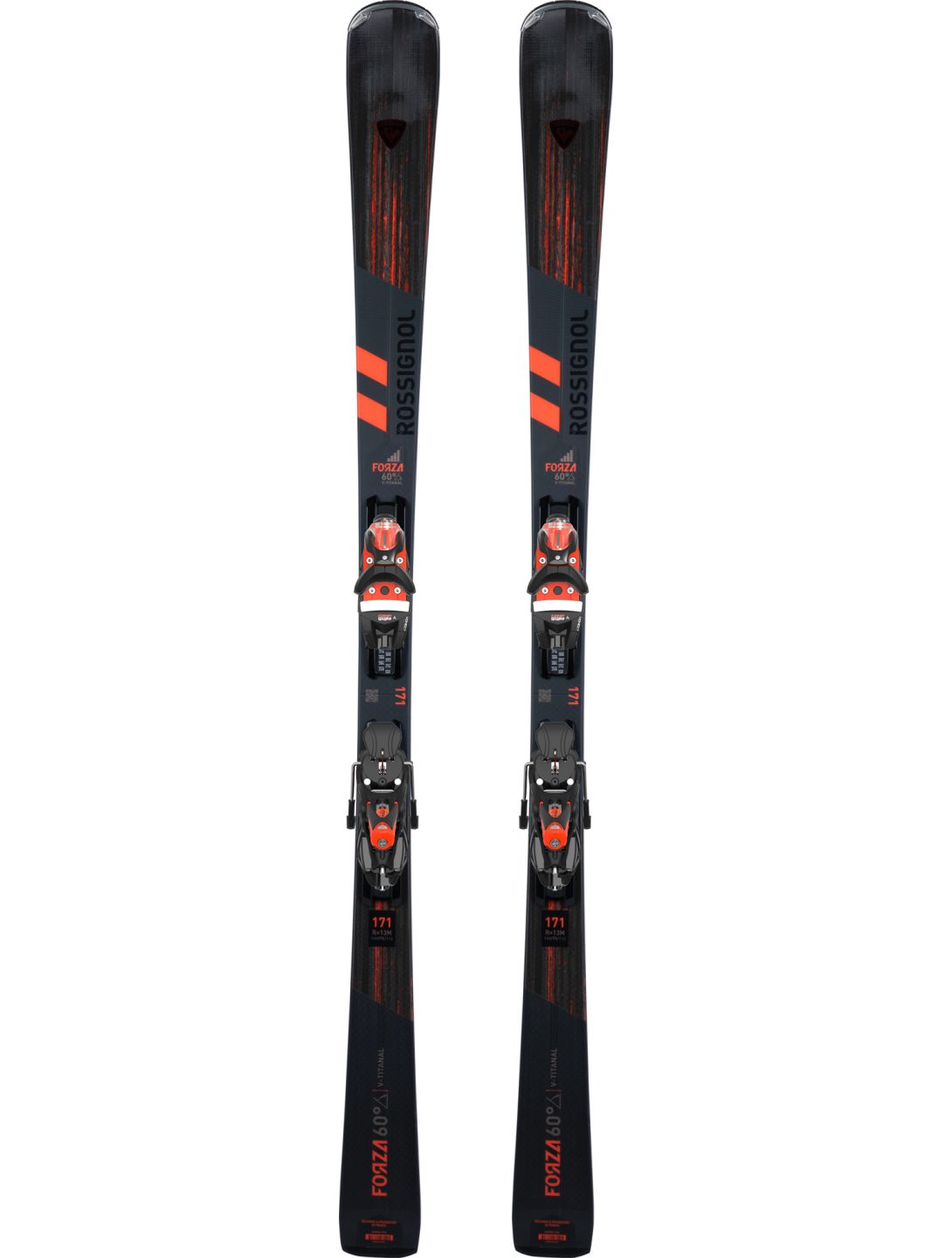 Rossignol, Forza 60° V-ti + Konect NX12 (2024-2025) skis unisexe Black noir 