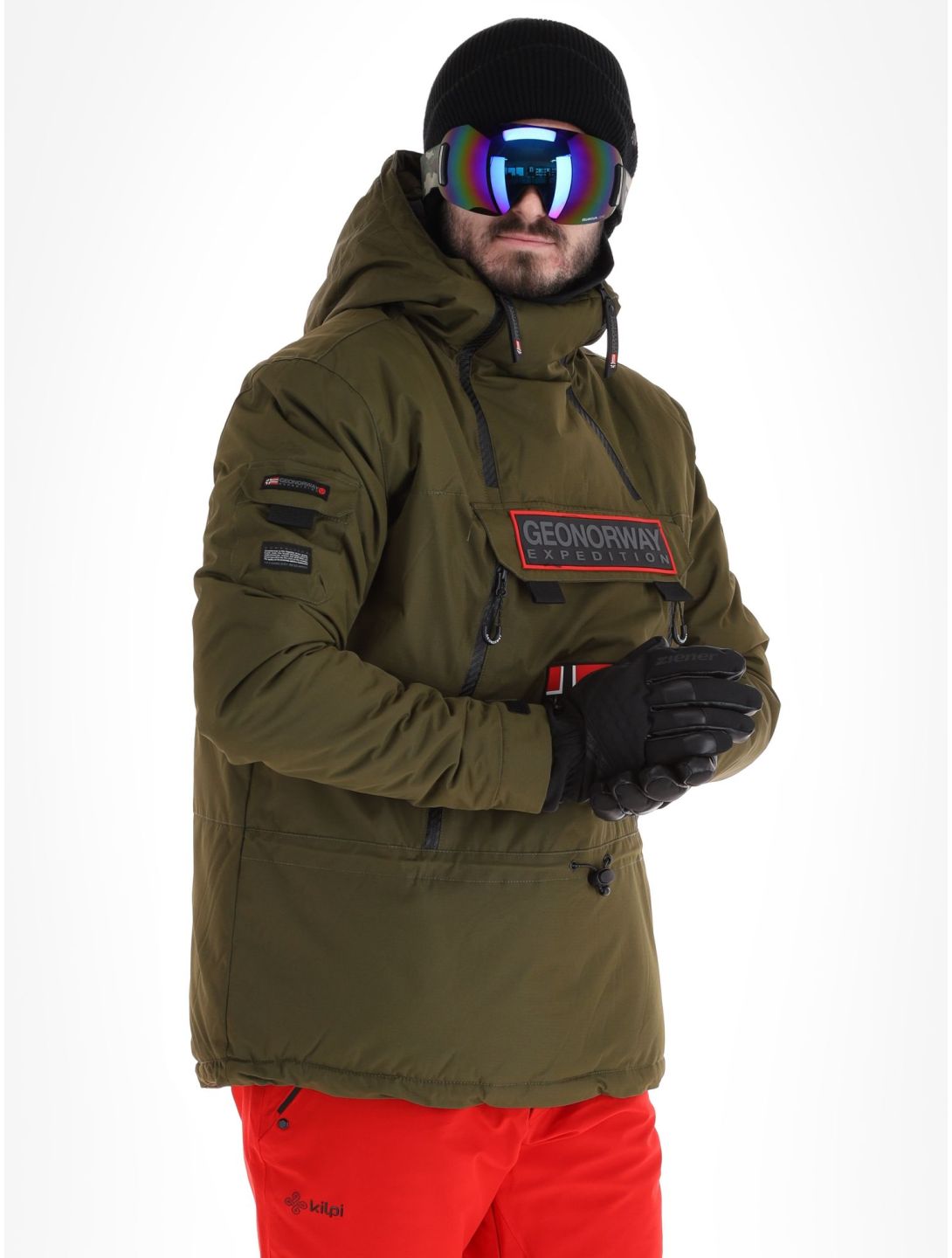 Geographical Norway, Benyamine veste de ski hommes Kaki vert 